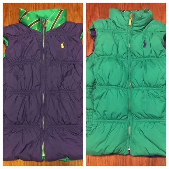 Ralph Lauren Other - Ralph Lauren girls reversible down puffer vest 7
